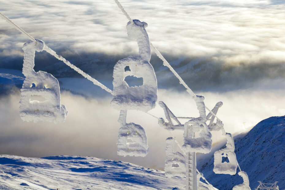 Snowy Åreskutan Ski lift